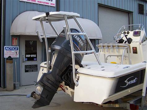 seeker towers aluminum fabrication bradenton|Custom Boat T Tops Bay Half Towers Poling Platforms Ladders .